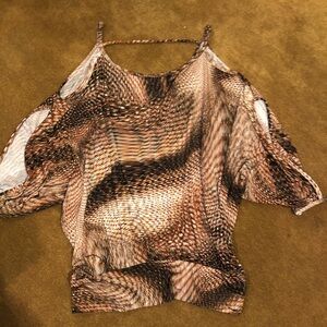 Twelve by Twelve Cold Shoulder Blouse Sz M